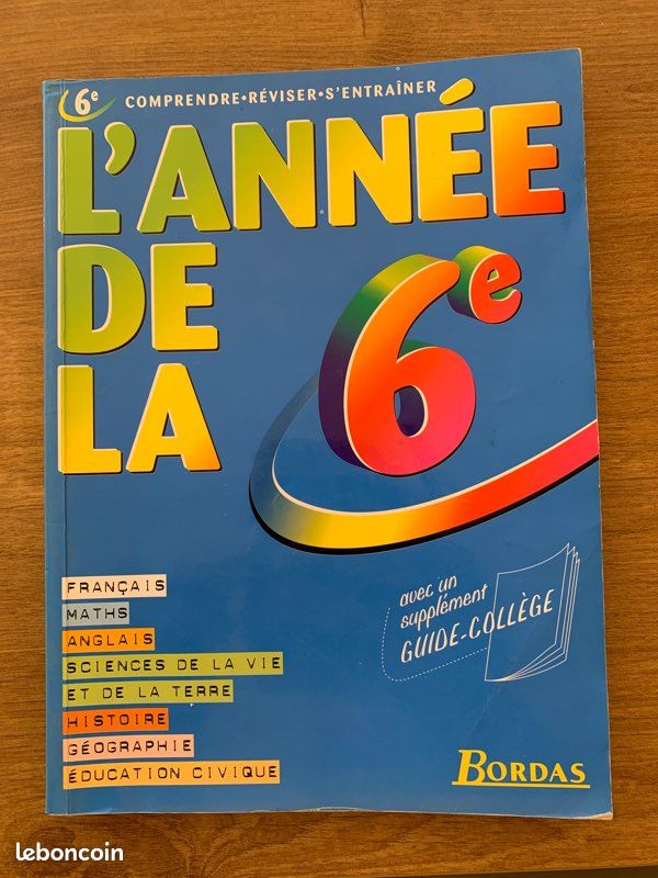 Livre scolaire l’année de la 6eme édition bordas (image 3)