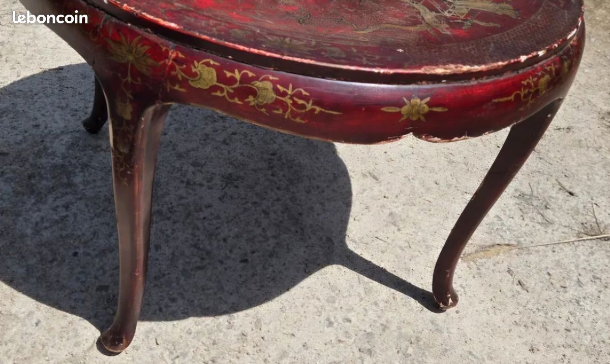 Table basse chinoise ancienne peinte à la main (image 3)