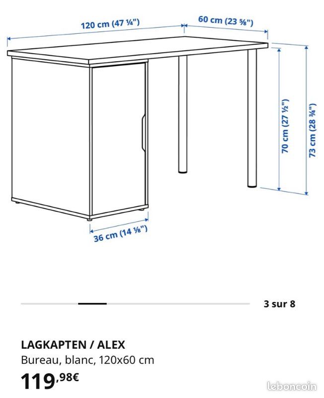 Bureau IKEA (image 2)