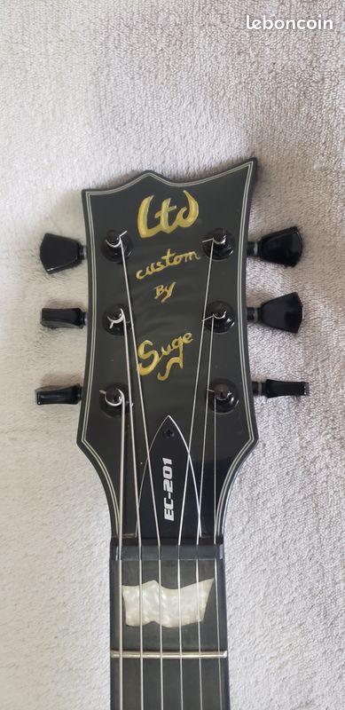 Guitare Collector ESP LTD EC – 201 Black Hellfest 2025 X SUGE guitars (image 6)
