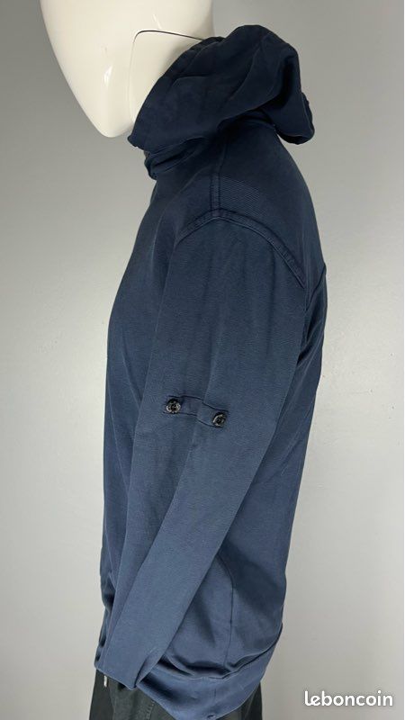 Chemise slimline Stenstroms en velours bleu marine pour homme