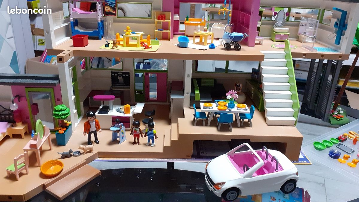 Maison playmobil avec agrandissements (image 3)