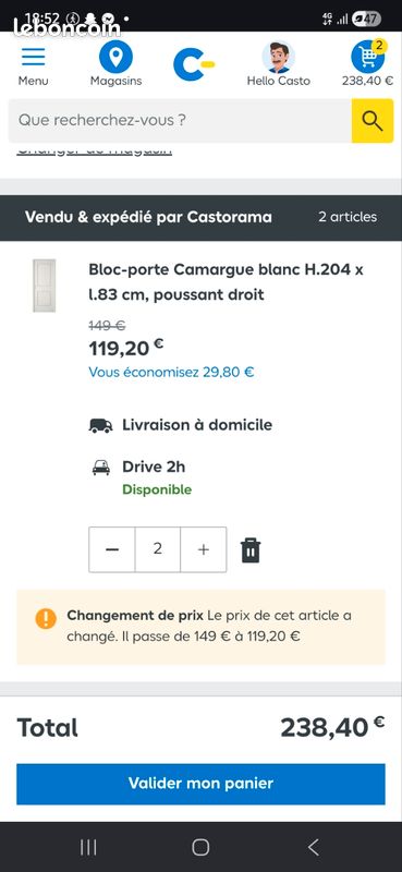 Bloc-porte fin de chantier Camargue (image 4)