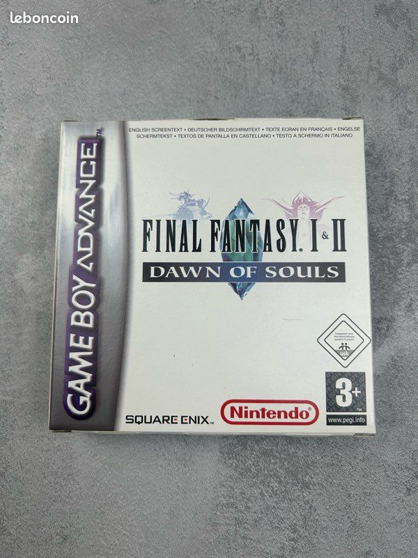 Jeu Game Boy Advance Final Fantasy I-II - Cartouche Seule - Bon état