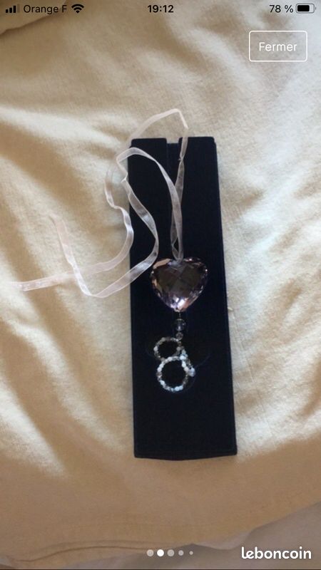 Collier Swarovski cœur rose (image 2)