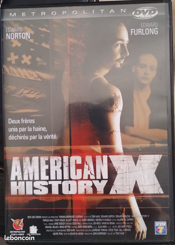 DVD American History X - Film culte avec Edward Norton (Édition Metropolitan) (image 1)