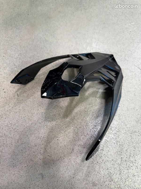 Visière Casquette Noir Brillant Glossy pour Casque Adventure LS2 MX701 & MX701 Carbone (Référence 806701PEK10) (image 2)