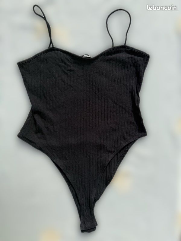 Body SheIn Taille M – Marron, Microfibre, Basique Et Ajusté