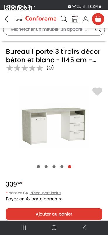 Bureau comme neuf 145cm (image 2)