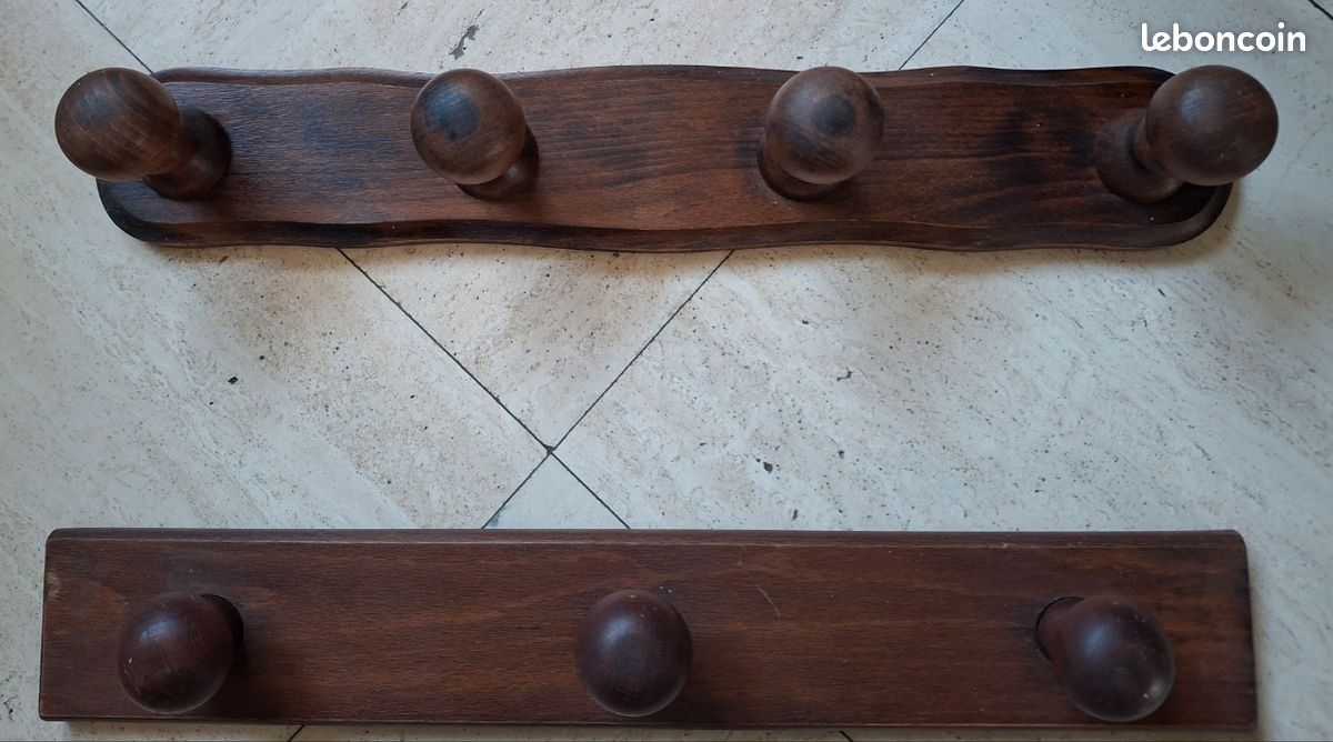 2 porte manteaux 3 et 4 pateres (image 3)