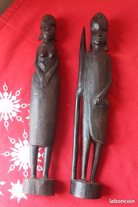 Couple grandes Statues africaines (image 4)