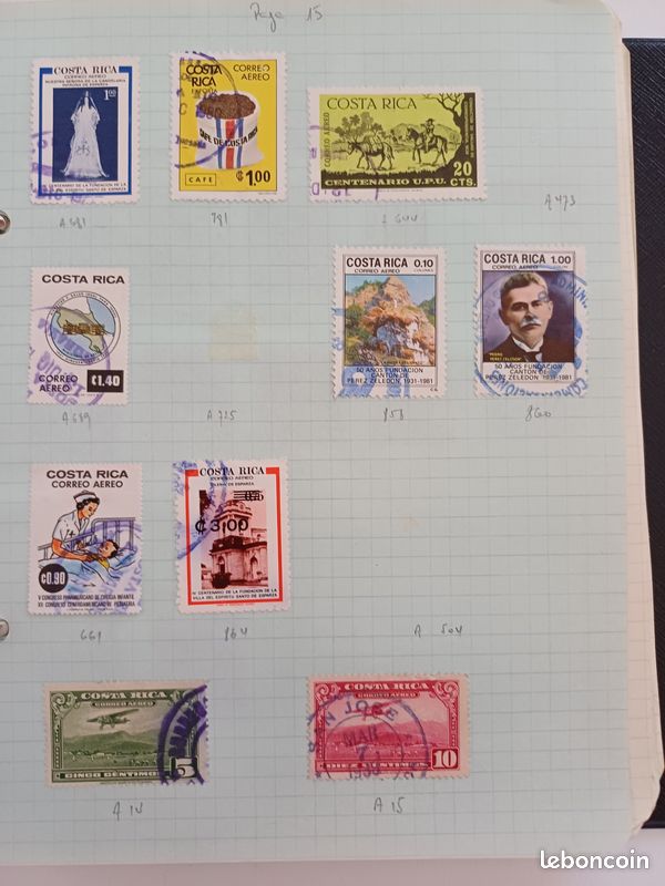 Timbres du Costa Rica (image 14)