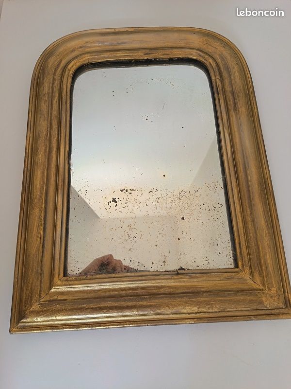 Miroir ancien doré (image 1)
