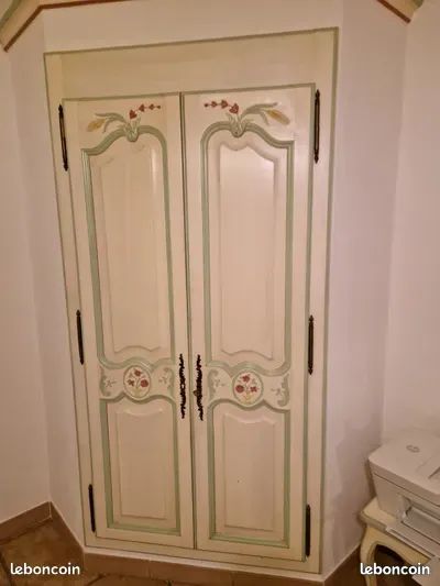 Chambre à coucher artisanale en bois adulte complète (image 7)