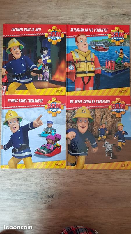 Lot de 4 livres Sam le pompier (image 1)