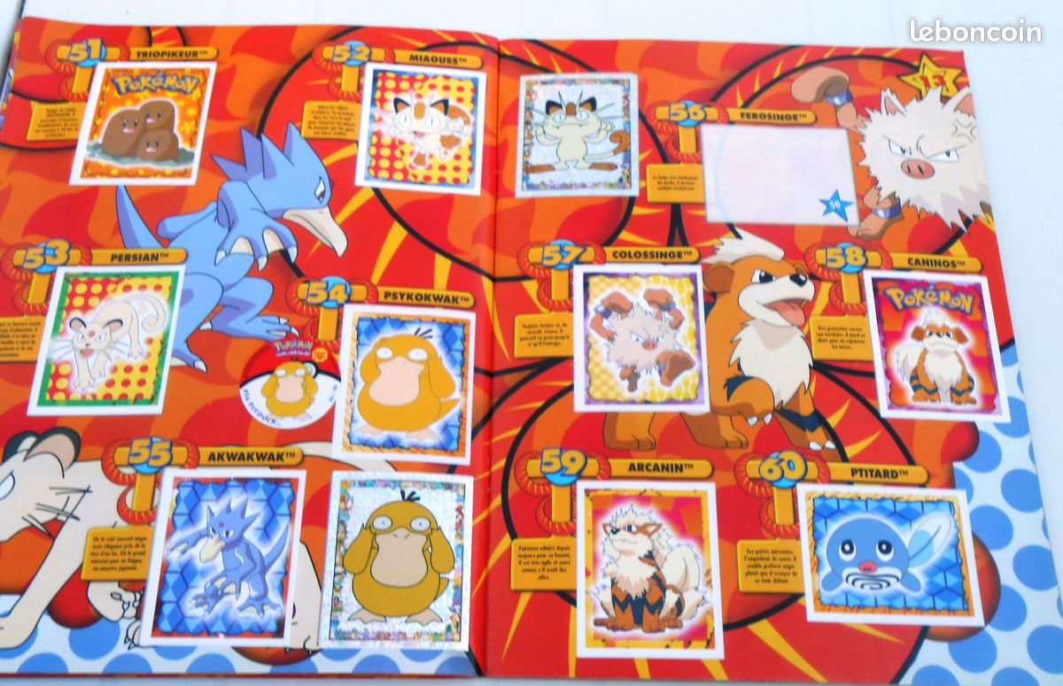 Livre sticker Album Merlin Pokemon Attrapez Les Tous (vic)1 (image 5)