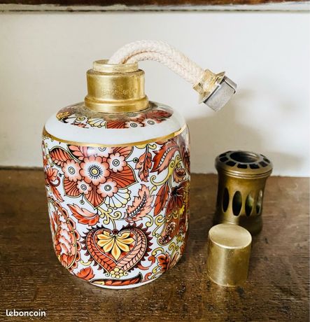Lampe Berger Céramique Parfum Quetsches Abricots – Réf. 3035/27, Occasion Fonctionnelle