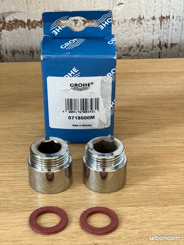 Rallonges Grohe 3/4″ 20 mm neuves (image 2)