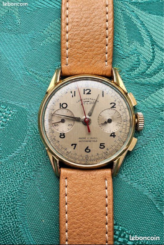 Montre Chronographe Vintage Telda - Fonctionne Bien, Occasion Pour Homme