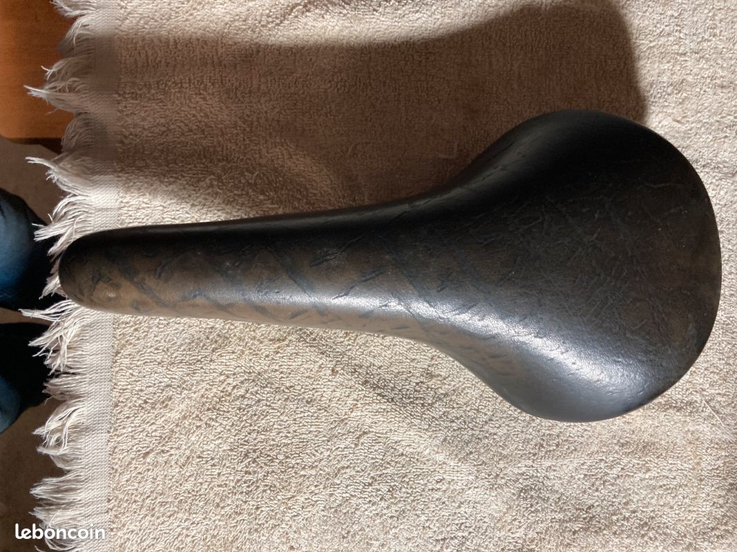 Selle San Marco Rolls Vintage En Cuir Noir Pour Vélo De Course - Excellent état