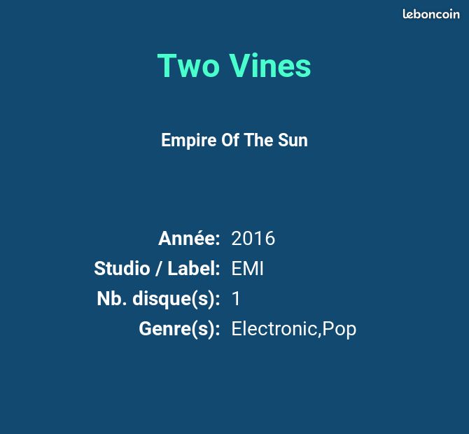 Two Vines - Empire Of The Sun (image 2)