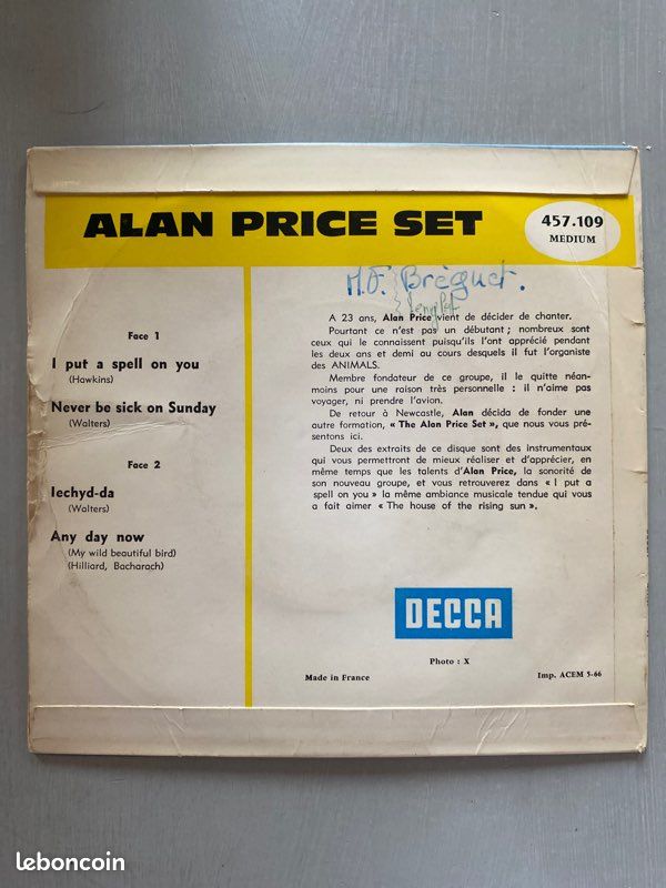 Vinyle Alan Price Set – I Put A Spell On You (image 2)