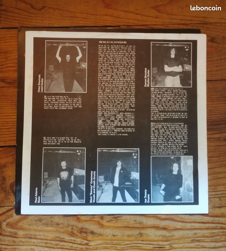 Benediction "Subconscious terror" 1rst press 1990 vinyle (image 4)