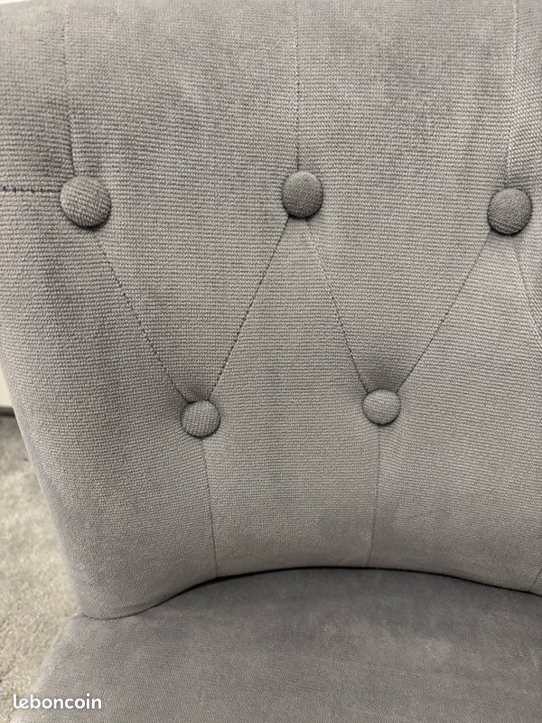 Fauteuil gris (image 3)