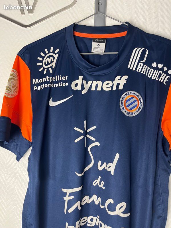 Maillot de football retro domicile féminin Montpellier Hérault SC N°4 TORRENT 2012-2013