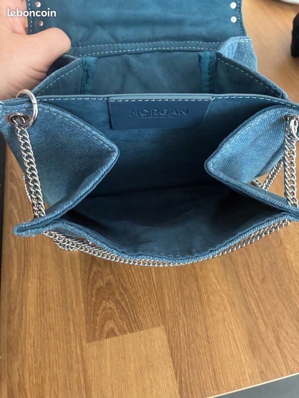 Sac bandoulière en jean Morgan Accessoires Bagagerie