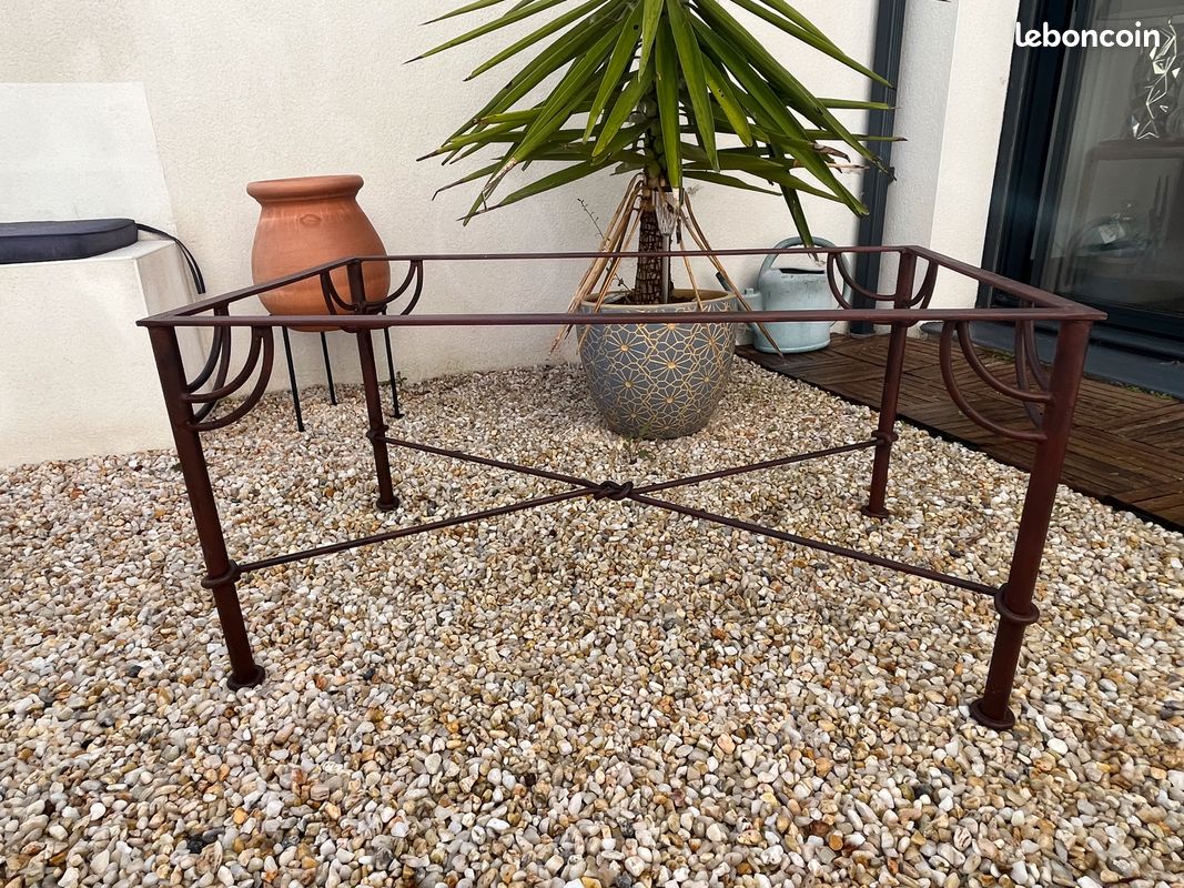 Structure table basse en fer forgé (image 2)