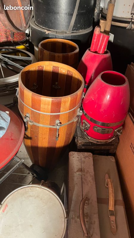 Lot de batteries et percussions vintage (image 7)