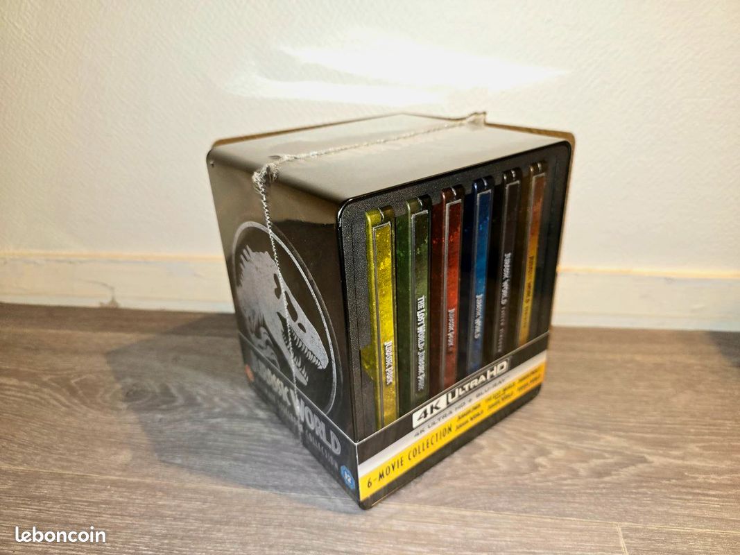 Coffret 6 Films Jurassic World Ultimate Steelbook Collection 4K Ultra HD - Neuf sous Blister (image 1)