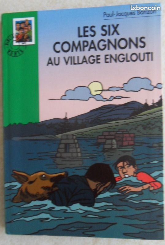 Livre pour la jeunesse "Les six compagnons au village englouti" de Paul Jacques Bonzon (image 1)