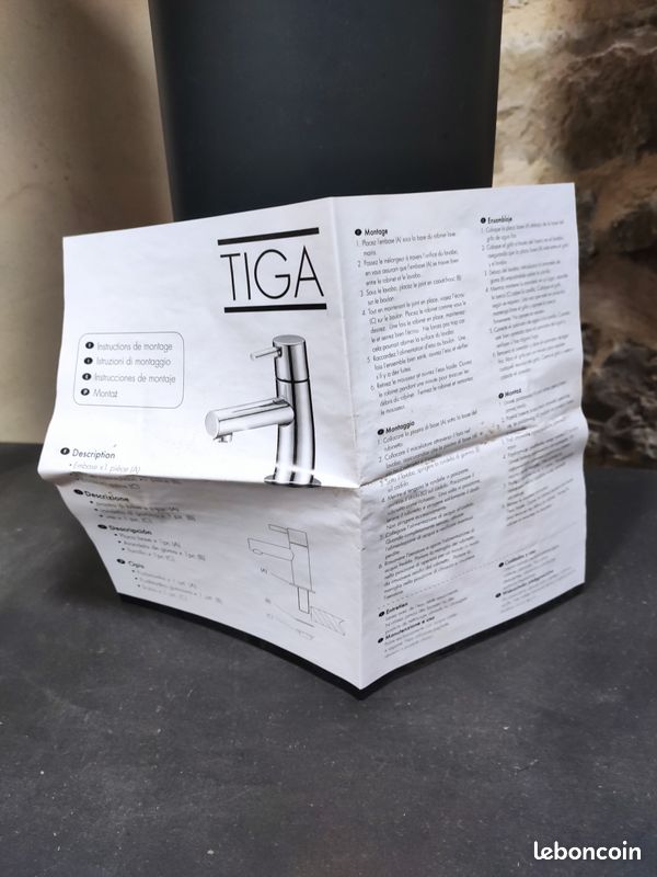 Robinet lave-mains neuf chromé - TIGA (image 4)