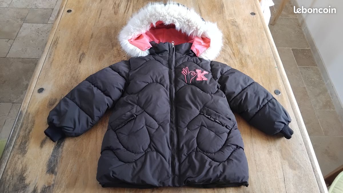 Manteau Fille Doudoune Hiver Chaude - Blouson Enfant Légère Et Confortable