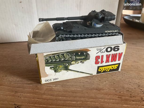 SOLIDO ANCIEN #224bis CHAR COMMANDO POLICE BON ETAT EN BOITE VINTAGE