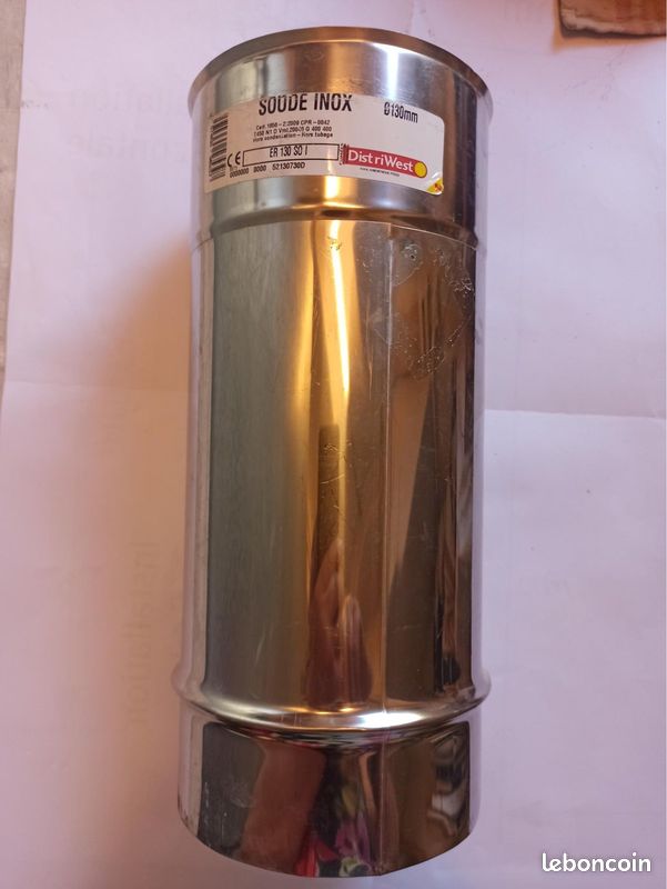 Manchon coulissant fumisterie inox diamètre 130 (image 2)