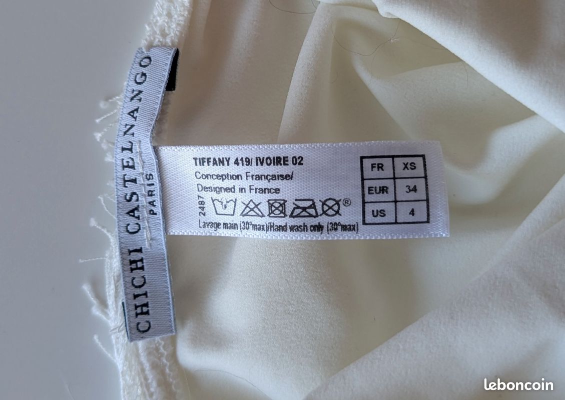 Body Tiffany Chichi Castelnango - Ivory - Neuf avec étiquette - XS (image 3)