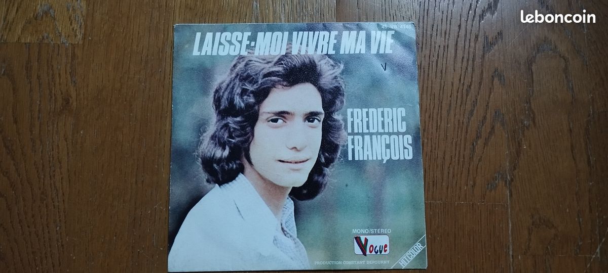 Frédéric François - disque vinyle 45 tours (image 2)