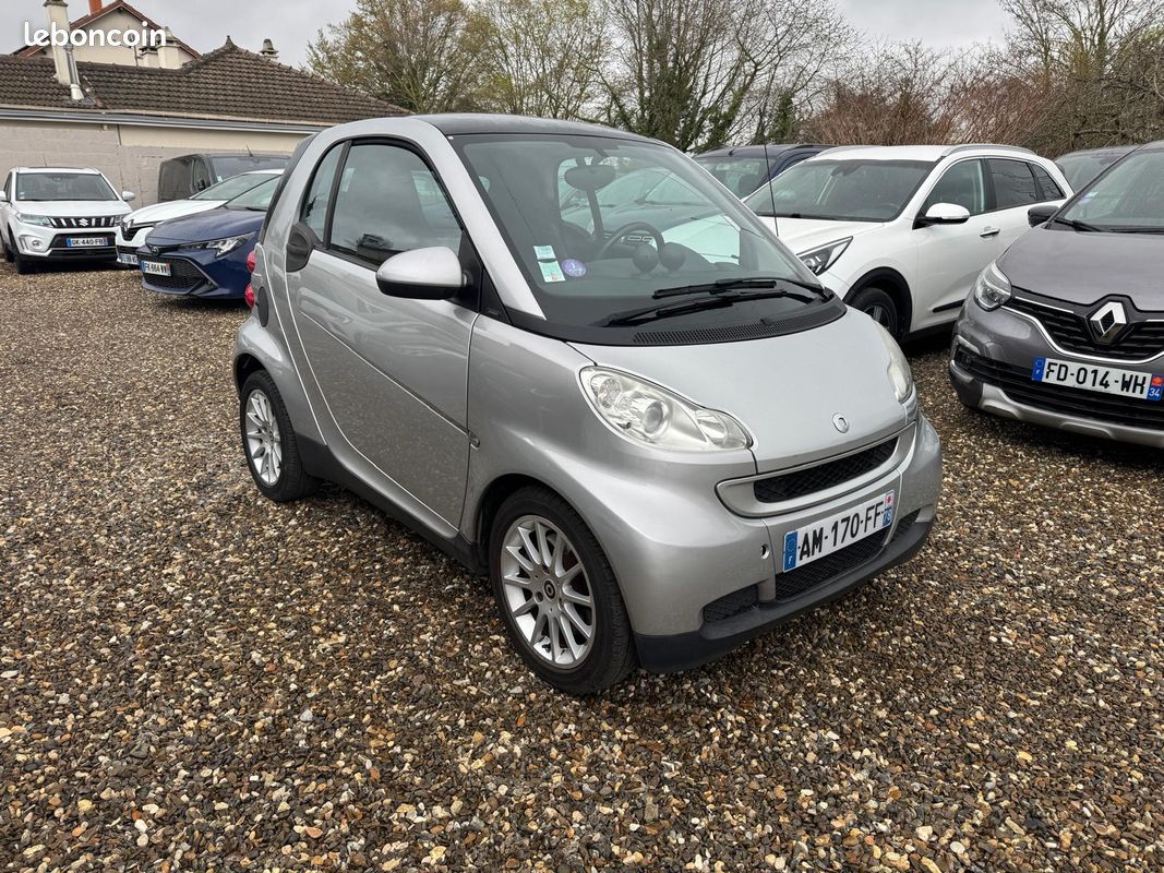 Smart Fortwo Coupe 1.0 71CV Mhd Passion BVA - Garantie 12 mois - Embrayage neuf - Climatisation - Toit panoramique (image 1)
