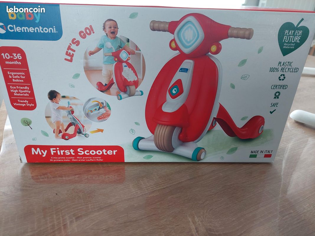 My First Scooter Mon Scooter Trotteur Clementoni My First Scooter