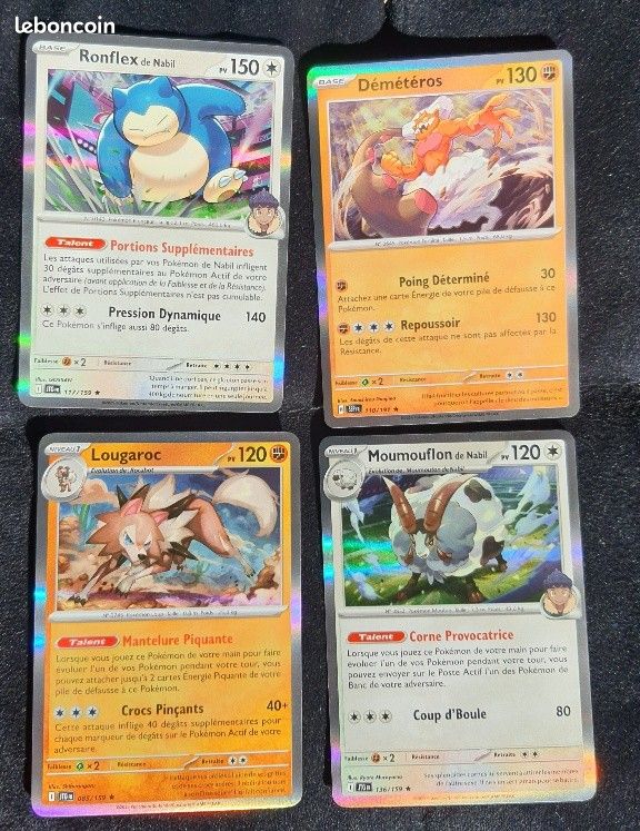 Lot de 150 cartes pokemon dont 1 ultra rare et 25 brillantes dans pokebox et tin (image 2)