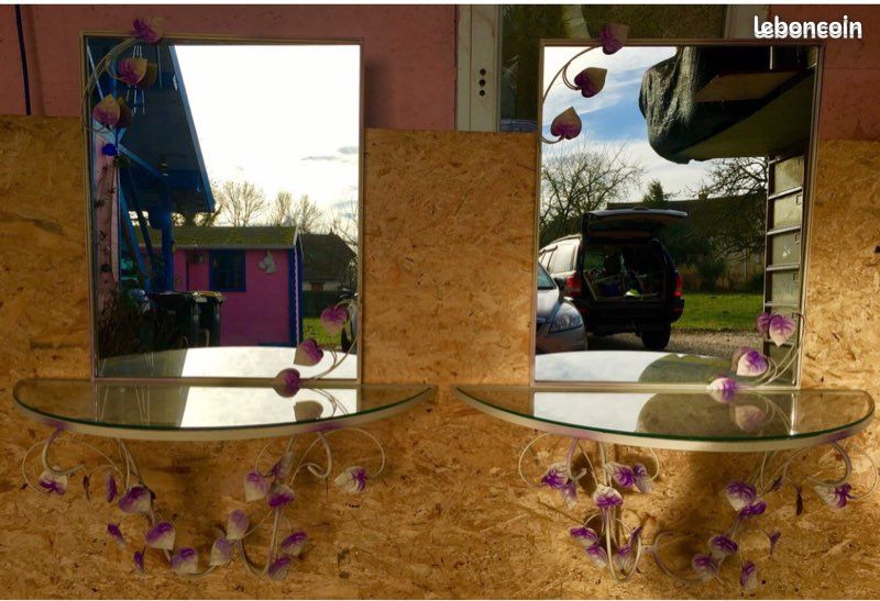 Coiffeuse avec tablette miroir (image 1)