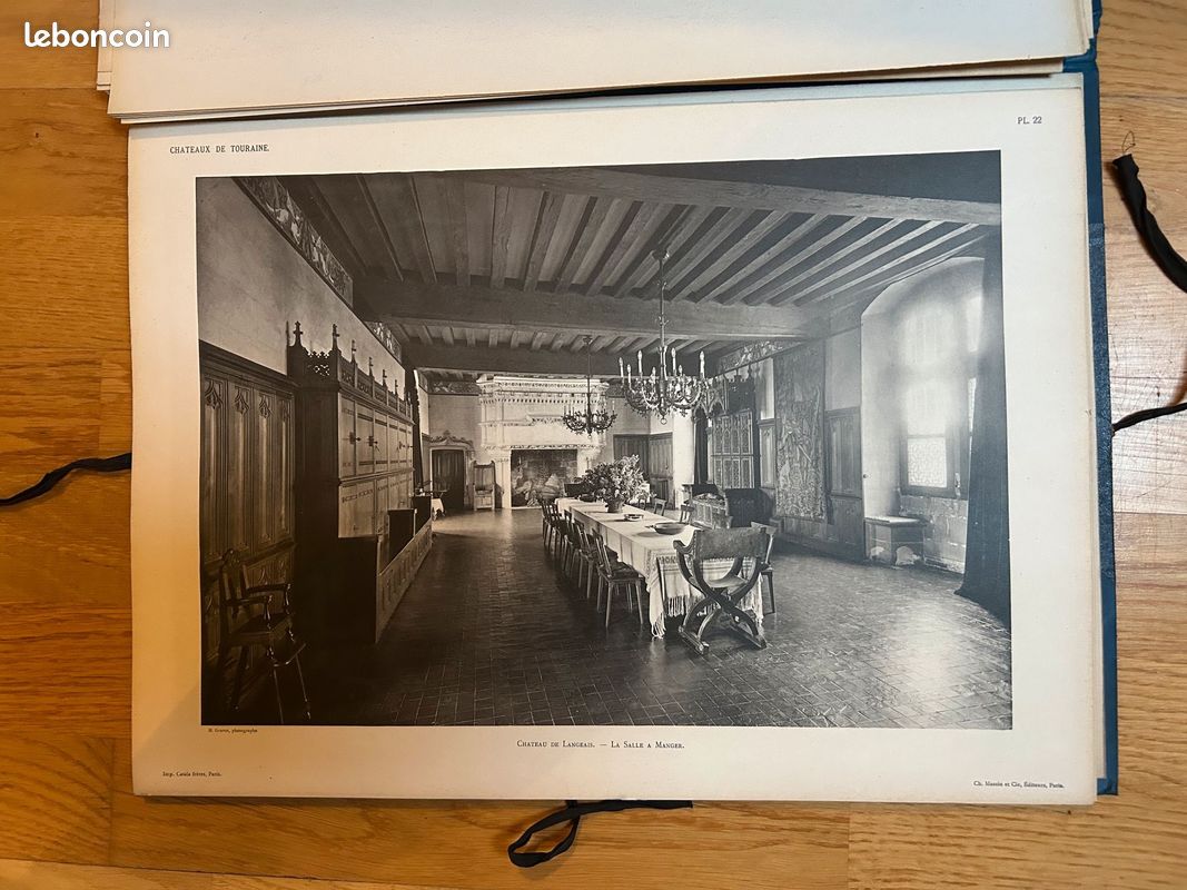 Recueil "Châteaux de France" - Intérieurs et Extérieurs - Touraine Hector Saint Sauveur (image 9)