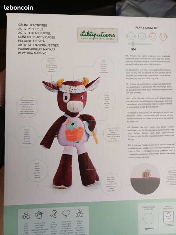 MUÑECO DE ACTIVIDADES MARIUS LILLIPUTIENS - Juguetería Jugamos