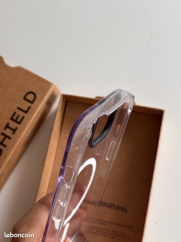 Coque rinoshield MagSafe clear iPhone 15 (image 3)