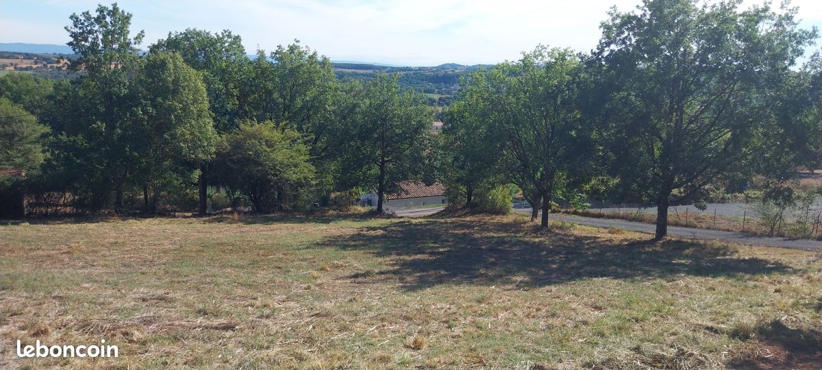 Terrain constructible et viabilisé de 1 425 m² – Hauteurs de Réalmont – Belle vue – Arboré · 67 000 €