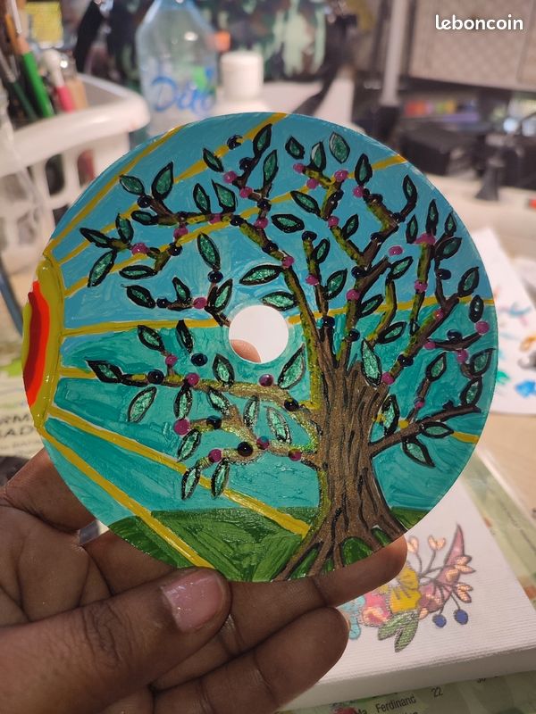 CD peint en acrylique (image 1)