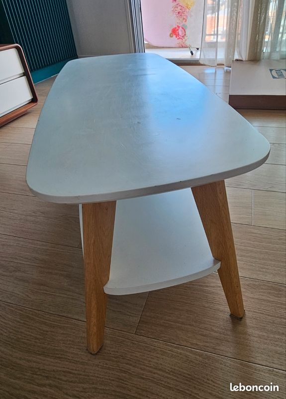Table basse / banc blanc (image 4)